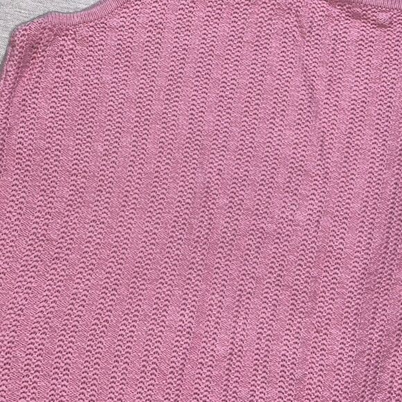 Liz Claiborne Lizwear | Vintage Bubblegum Pink Knit Tank| Petite P - Picture 4 of 6